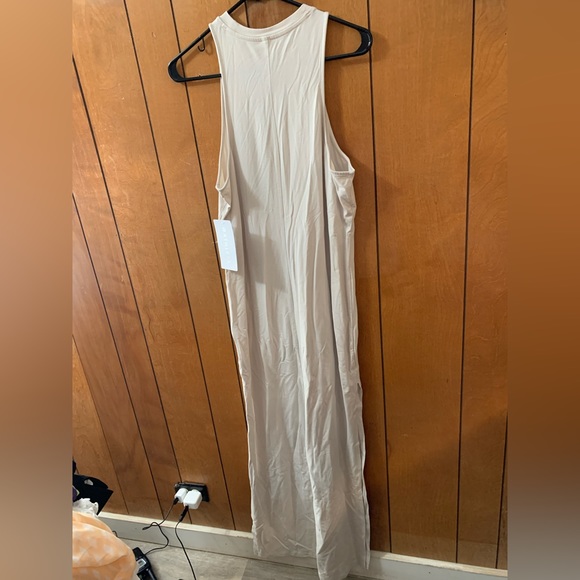 NWT ATHLETA Shoreline Slit Maxi Dress in Shoreline Beige Casual Light Size Small - Picture 8 of 16